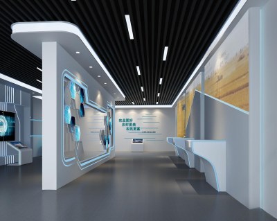 现代科技农业展厅3D模型下载